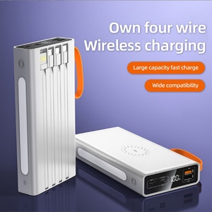 Banco de Energía Portátil Inalámbrico para Exteriores de 5W con Cable Integrado, Pantalla LED y Gran Capacidad de 60000mAh - Product Image 2