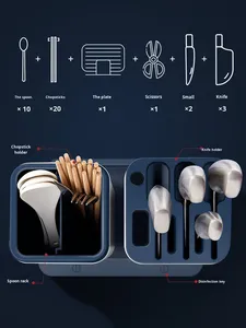 Portacoltelli Multifunzionale <span class=keywords><strong>JAH</strong></span>, Organizzatore Universale per Coltelli da Cucina, Supporto per Piano di Lavoro - Product Image 5