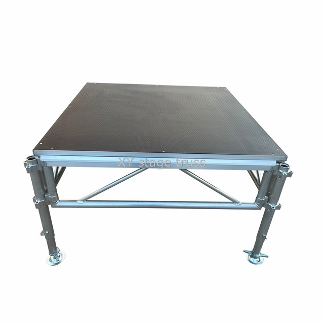 Aluminum Folding Portable Stage Platform Adjustable Height Event Stage