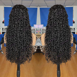 Peruca Pixie Cacheada Wear and Go de Cabelo Humano Brasileiro Sem Cola Atacado Perucas de Cabelo Natural com Tela Frontal HD Full Lace para Mulheres - Product Image 4