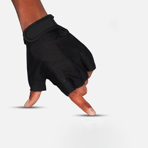 Good Quality Breathable Half-Finger Leather Gym Gloves for Weight Lifting & Cycling Workout Training Support Unisex Half Finger - Product Image 3