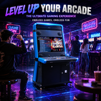 Machine d'arcade de combat style Vewlix 32 pouces pour 2 joueurs, en métal, version anglaise, prise US, pour centre de jeux - Vente en gros