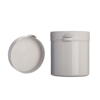 Pots en plastique PP gris vides pour crème, 60g, 125g, 250g, pour pommade cicatrisante pour bébé, pour érythème fessier, pour emballage cosmétique et pharmaceutique