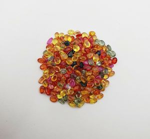 10PCs Natural Multi Zafiro Piedras preciosas sueltas Corte ovalado 18K Pulsera de oro amarillo Certificado IGI - Product Image 4