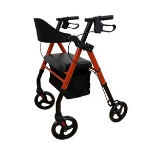 รถเข็นช่วยเดินแบบพกพาสำหรับผู้สูงอายุ 4 ล้อ พับได้ รถช่วยเดินแบบมีล้อ - Product Image 4