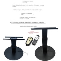 Multifunktion aler elektrischer Esstisch für zwei Zwecke Eingebauter Hub ständer Kabel gebundene kabellose Fernbedienung Kaffees ofa Tischbeine