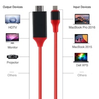 Câble adaptateur USB 3.1 Type-C vers HDMI 4K 2M pour moniteur TV