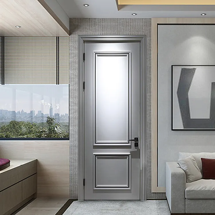 Moderne Mode einfache Schlafzimmer Schwingt ür benutzer definierte Farbe Innen Holztür