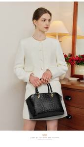 Bolsos de mano con estampado de <span class=keywords><strong>cocodrilo</strong></span> 2026 para mujer, bolso de cuero PU, bandolera, bolso de hombro, bolso tote con cremallera para mujer, bolsos con asa superior - Product Image 4