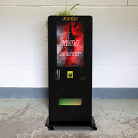 Máquina Expendedora de Tabaco Electrónica con Ruedas, Pago con Monedas y Efectivo, Verificación de Edad con SDK Metálico
