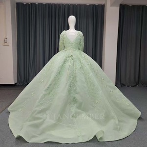 Lsany217 Green Quinceanera Dresses Ball Gown <b>Sweet</b> 16 Vestidos De 15 Anos Applique Lace Tulle Birthday Jancember - Product Image 4