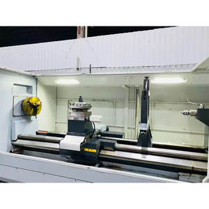 Disco de freno de Metal Horizontal CNC de cama de servicio pesado Controlador de torno inclinado pequeño para herramientas de máquina de torneado de Metal - Product Image 3