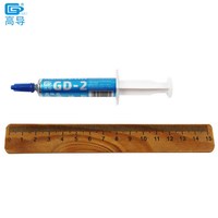 3 pièces, poids net 7 grammes, pâte thermique grise GD-2, composés pour dissipateur thermique, pâte pour CPU GPU, seringue avec emballage blister et boîte