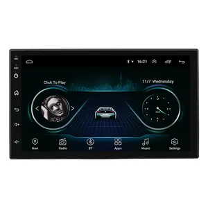 Radio Mobil Sistem Android 7 Inci, Navigasi GPS Radio Audio Stereo Dvd Multimedia 2 Din Mp5 Universal Player