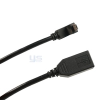 Cable de datos de comunicación USB 2,0 hembra a Micro 5 pines de alta calidad para teléfonos móviles y dispositivos
