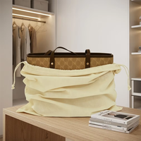Pochette anti-poussière en toile de coton personnalisée avec cordon de serrage, sac de rangement en tissu réutilisable, OEM ODM, sac d'emballage protecteur avec logo personnalisé