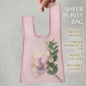 Sac transparent en plexiglas avec logo personnalisé pour petit sac à main de style ballet bijoux stockage de bracelets emballage de <span class=keywords><strong>textile</strong></span> anti-poussière en organza - Product Image 4
