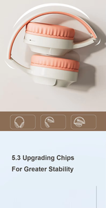Cuffia per bambini <span class=keywords><strong>M9</strong></span> estensibile da indossare senza fili con funzione Stereo Subwoofer con LED luminoso - Product Image 5