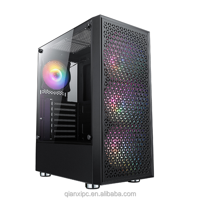 Modern Design Good Price ATX Computer Case R03 Metal Front Panel Gaming Pc with Better Cooling Gabinete