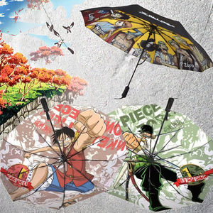 Paraguas de personaje de <span class=keywords><strong>Manga</strong></span> de una pieza Luffy y Zoro con caja de regalo Paraguas relacionados con Anime de metal para niñas - Product Image 3