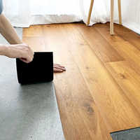 Fischgrät-LVT-Vinylboden 1,5mm 2mm Selbstklebend Rutschfest Wasserdicht für Lager und Gewerbliche Nutzung
