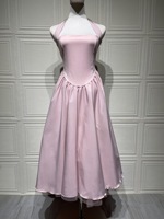 Robe d'été chic et élégante pour femme, style bustier, sans manches, coupe trapèze, ajustée, sexy, avec laçage, idéale pour les soirées et les fêtes