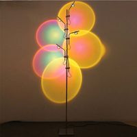 Lampe sur pied LED avec projection de coucher de soleil, lampe sur pied LED pour salon, chambre à coucher, décoration, lampe d'angle RGB
