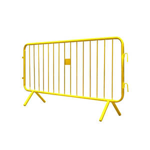 Barrière de sécurité pour piétons et chaussées pliantes portables Barricades de contrôle des foules <span class=keywords><strong>en</strong></span> acier extensible Cadre métallique <span class=keywords><strong>en</strong></span> <span class=keywords><strong>bois</strong></span> traité sous pression - Product Image 2
