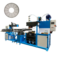 Machine à cintrer entièrement automatique à joint torique CNC avec fonction 2-en-1 de soudage par points pour produire des housses anti-poussière de ventilateur