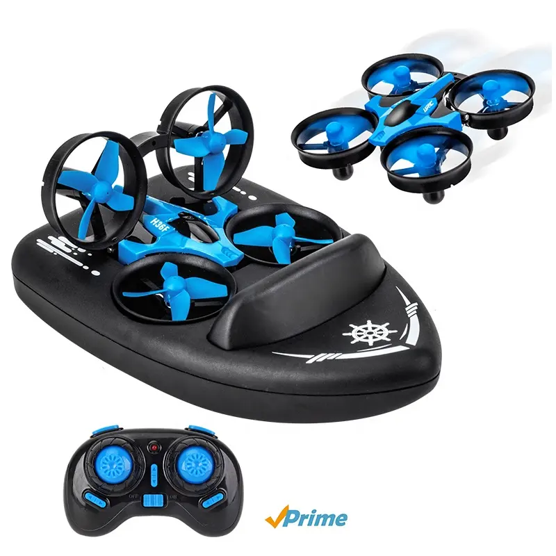 2022 RC Mini Drone Hold 3 in 1 Sea land Air flight 2.4 G Quadcopter Boat Best Toys For Kids