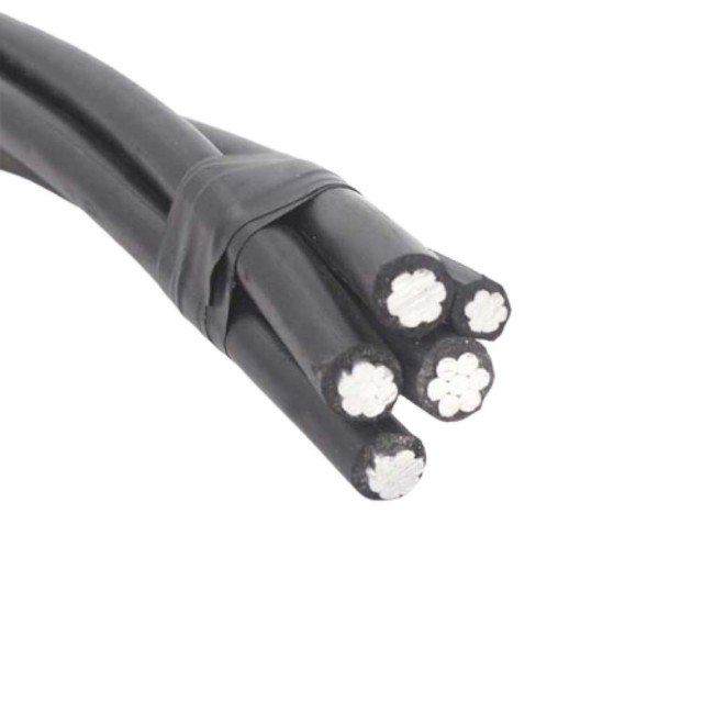 NFC 33-209 ABC Cable 3x95+54.6+16mm2 Overhead Twisted Aluminum Aerial Cable With XLPE Insulation Manufacturer