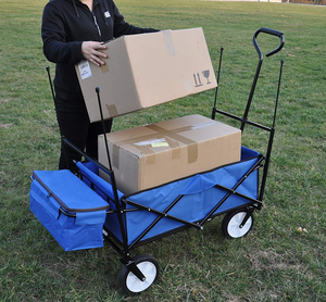 Chariot pliable, chariot de jardin, de plage, <span class=keywords><strong>van</strong></span> de camping, <span class=keywords><strong>avec</strong></span> <span class=keywords><strong>auvent</strong></span> - Product Image 4
