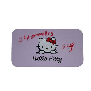 Embalagem personalizada retangular do flandres olá <span class=keywords><strong>Kitty</strong></span> padrão caixa de maquiagem feminina - Product Image 1