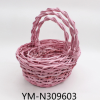 Paniers à fleurs en osier de conception nouvelle pour 2027, paniers de style vintage populaires, leaders des ventes, disponibles en plusieurs couleurs