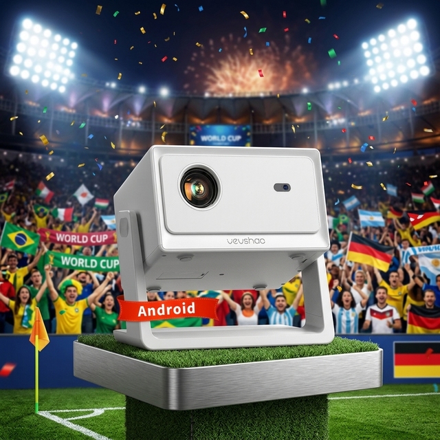 2026 BYINTEK A16 Smart Android Projector Native 1080P 4K Fast Focus WiFi 150" Giant Screen Home Cinema Beamer with Stand