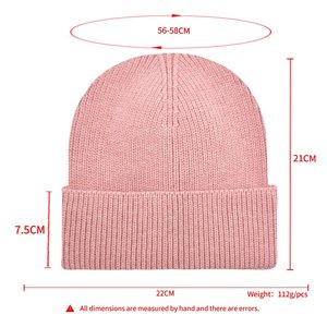 Tùy Chỉnh Thêu Biểu Tượng Mùa Đông Dày Đồng Bằng Giả Len Cashmere Beanies Hat 2025 Acrylic Dệt Kim Beanies <span class=keywords><strong>Cap</strong></span> Cho Phụ Nữ Người Đàn Ông - Product Image 2