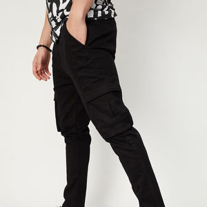 Pantalons cargo pour hommes à la mode avec poches zippées pour un rangement sécurisé - Product Image 2
