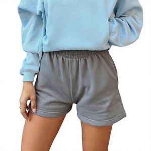 Women's Canvas Breathable Running Yoga Shorts High <b>Waist</b> <b>Elastic</b> <b>Waist</b> Athletic Training Gym Pants - Product Image 4