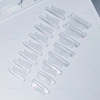 Protections pour rehaussement de cils en silicone sans colle professionnelles, coussinets de rehaussement de cils transparents réutilisables pour utilisation en salon, rouleaux de permanente pour rehaussement de cils