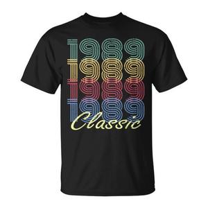 T-shirt classica Born In 1989, regalo di compleanno per 31 anni - Product Image 1