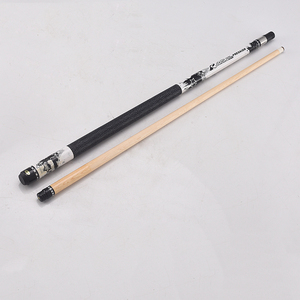 Taco de billar de <span class=keywords><strong>dos</strong></span> piezas Xikuno de fibra de carbono y madera de arce con unión de aleación de aluminio, 145 cm de longitud, 520 g de peso, modelo TX Predator - Product Image 1