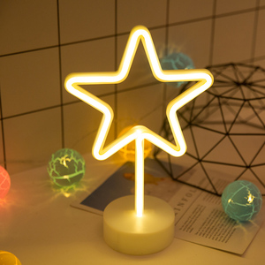 Bande LED néon flexible en PVC blanc personnalisée, motif <span class=keywords><strong>Cactus</strong></span> et Mots, pour décoration moderne de maison et salon, fonctionnant sur piles avec interrupteur - Product Image 6