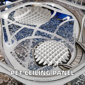 Pannello Fonoassorbente in PET Leggero e Facile da Installare per Soffitto Ufficio Pannello Acustico Sospeso in Poliestere - Product Image 2