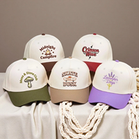 Gorras de Béisbol de Cinco Paneles para Hombre, con Logotipo Personalizado Bordado, Parche Tejido, de Alta Calidad, para Exteriores, con Visera de Camuflaje de Dos Tonos, de Algodón