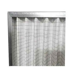 metal inch ptfe pleated HT filter customize aluminum Galvanized frame G4 M5 dust removal in high temperature and fireproof