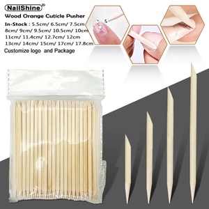 100 Pezzi Bastoncini in Legno d'Arancio a Doppio Uso 7,5cm 10,5cm 15cm 17cm, Spingicuticole e Rimuovi Pelle Morta per Manicure e Pulizia Unghie - Product Image 1