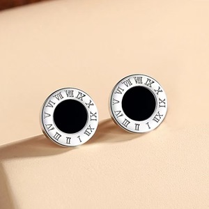 S925 <b>Silver</b> <b>Stud</b> Earrings Geometric Minimalist Design Unisex Everyday Wear - Product Image 3