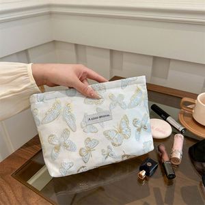 กระเป๋าเก็บของไนลอนลายผีเสื้อแบบเปิดปิดกันน้ำ ขนาด 20x15x10 ซม. อุปกรณ์จัดเก็บของใช้ในบ้าน - Product Image 4