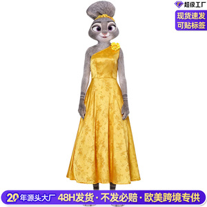 Disfraz de Cosplay de la Oficial de Policía Judy Hopps de Zootopia, Vestido Amarillo para Mujer, Disfraz para Representaciones Teatrales de Personajes de Películas y Televisión - Product Image 4