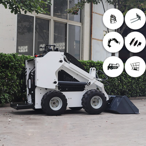 Minicargadora de orugas con motor Kubota de 25 CV, certificación CE y EPA, minicargadora hidráulica con múltiples accesorios. - Product Image 1